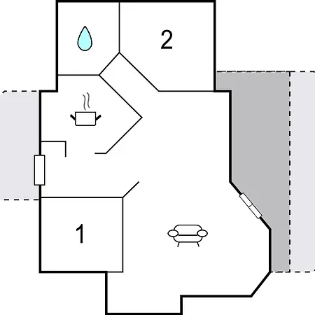 בית נופש 2 Bedroom Amazing In Hojby Lumsås